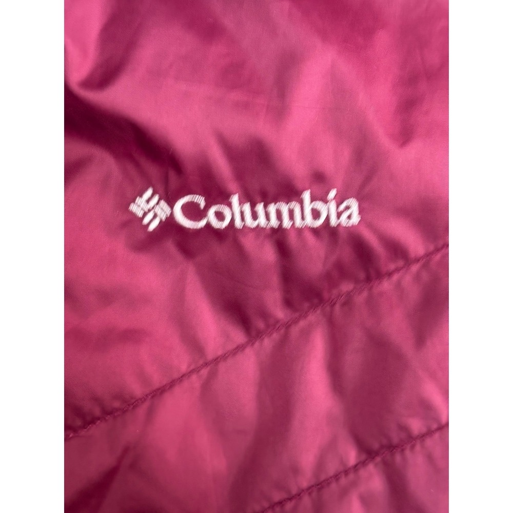 Columbia Womens Maroon Quilted Insulated Full Zip Vest Size Medium - Picture 8 of 8